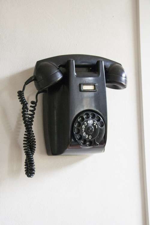 Telephone Antique Black