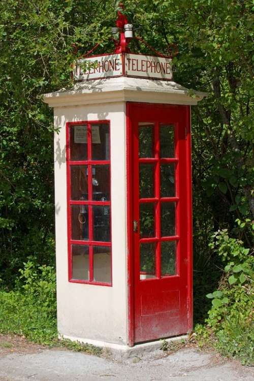 Telephone Box Vintage Old English British