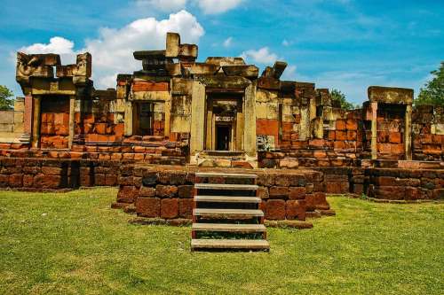 Temple Ruins Khorat Thailand