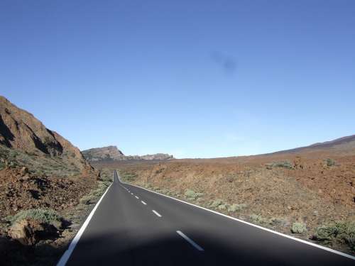 Tenerife Road Just Route Away Canary Islands