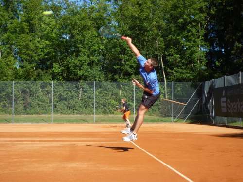 Tennis Volley Sport Action Sporty Movement Ball