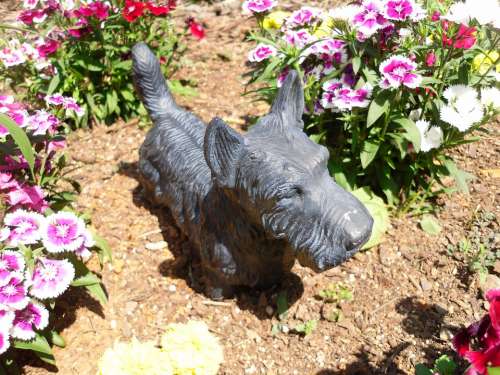 Terrier Bronze Statue Scottish Scottie Dog
