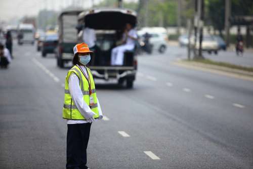 Thailand Road Woman People Traffic Street Urban