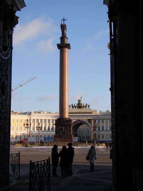 The Alexander Column Alexandria Pillar Palace Square
