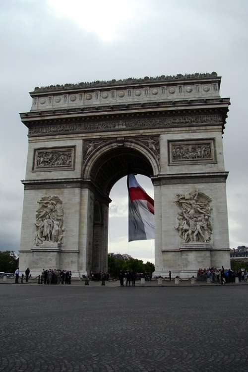 The Arc De Triomphe Paris France City The Centre Of