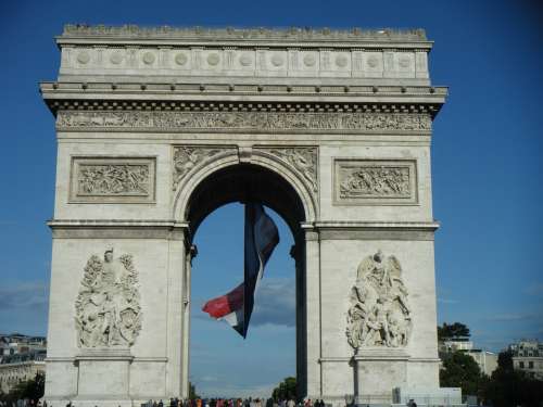 The Arc De Triomphe Paris France City The Centre Of