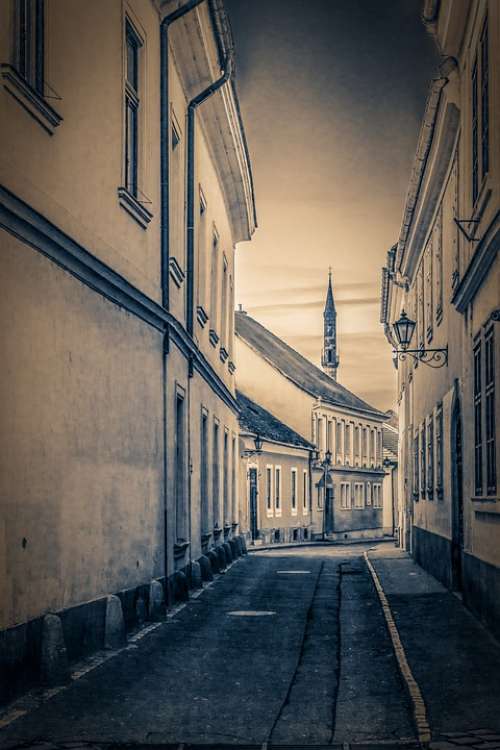 The City Of Eger Street Old Houses Nostalgia Mall