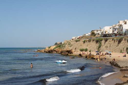 The Coast Sicily A View Of The Sea Italy