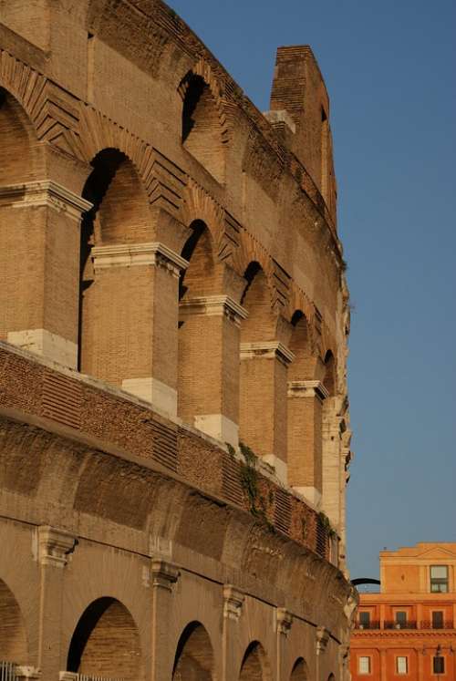 The Coliseum Rome Monument Ancient Times Italy