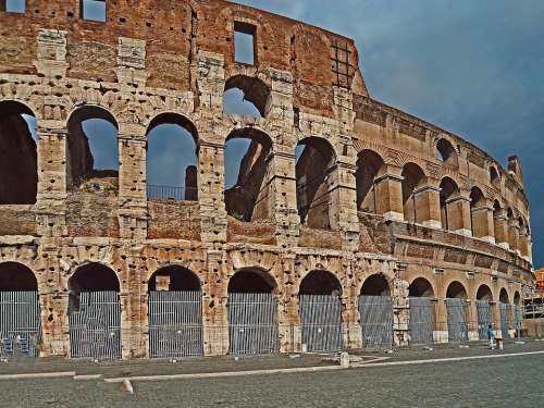 The Coliseum Rome Monument Italy Architecture