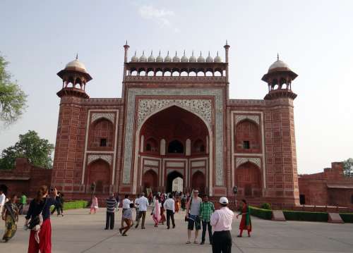 The Great Gate Darwaza-I-Rauza Taj Mahal Agra India