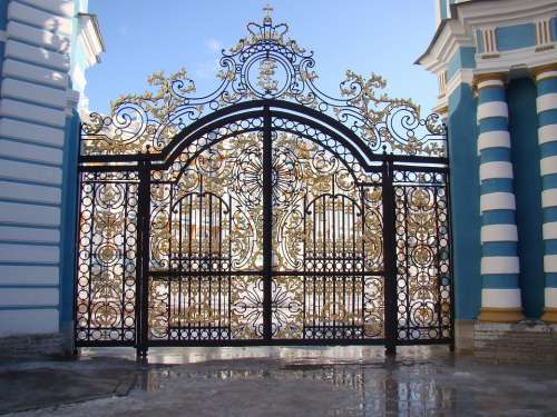 The Palace Ensemble Tsarskoe Selo Russia Gate