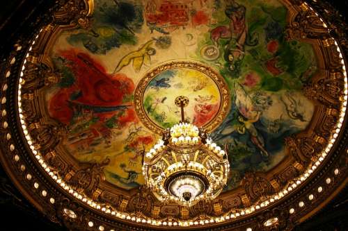 The Paris Opera Opéra Garnier Chagall Chandelier