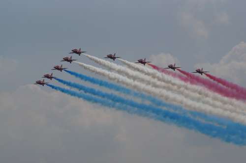 The Red Arrows Royal Air Force Raf Waddington