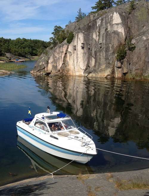 The Stockholm Archipelago Boat Ostholmen Water Sea