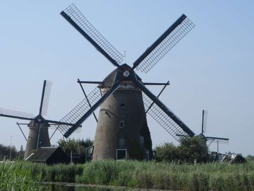 The Windmills Netherlands Landscape