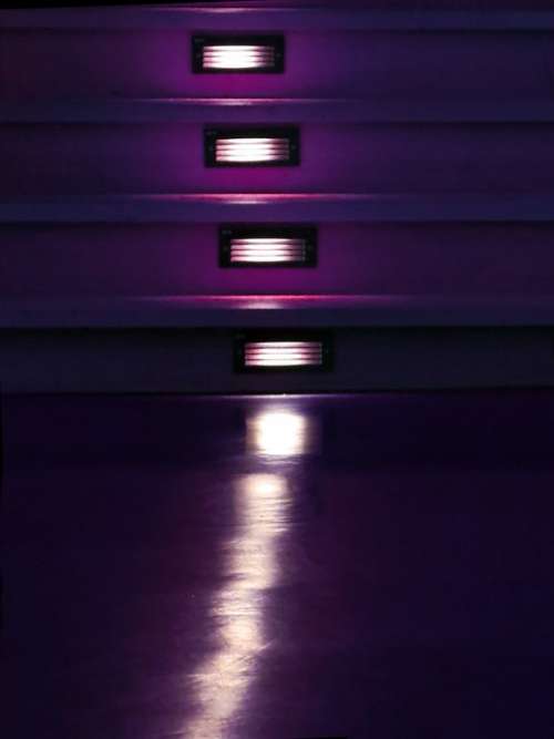 Theater Lighting Stairs Night Variety Dark Purple