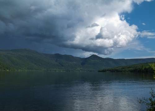Thunderstorm Weather Canim Lake British Columbia