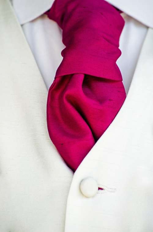 Tie Groom Corsage Ceremony Pinned Silk Wedding