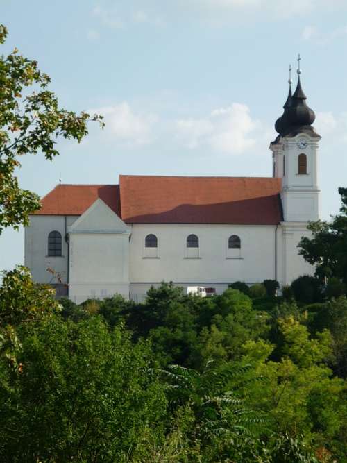 Tihany Monastery Church Hungary Abbey Steeple