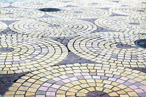 Tile Street Circle Circular Design Pattern