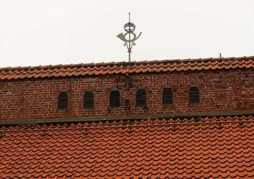 Tiled Roof Roof Building Historical Skåne