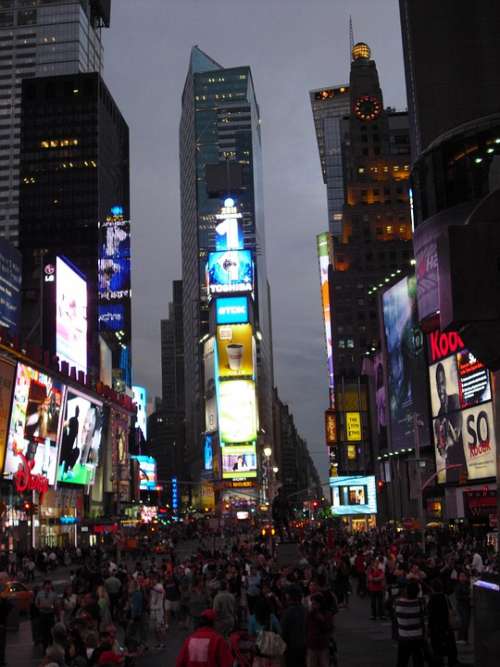 Times Square New York City Big Apple Nyc Broadway