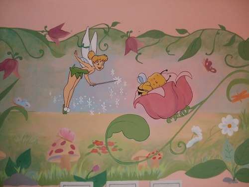 Tinker Bell Wall Painting Wall Decoration