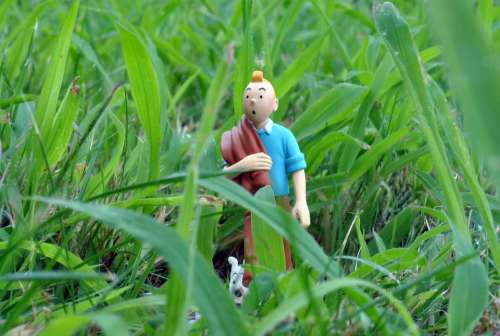 Tintin Figurine Green Look Milou Campaign