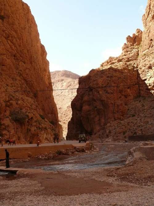 Todra Gorge Morocco Gorge Canyon Desert