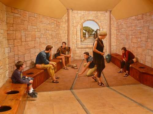 Toilet Roman Public Sitting History Civilization