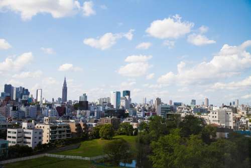 Tokyo Cityscape Japan Skyline Asia Scene