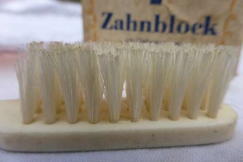 Toothbrush Antique Brush Bristles Clean Close Up