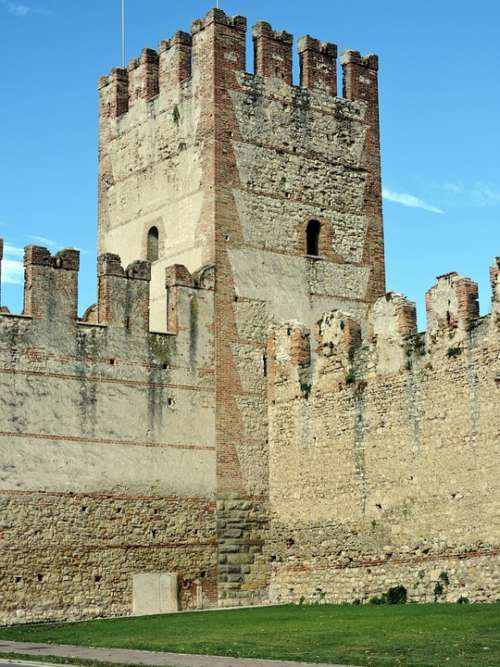 Torre Wall Middle Ages Stone Veneto Sweet Italy