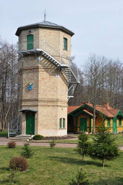 Tower Water Tower Building Białowieża Poland