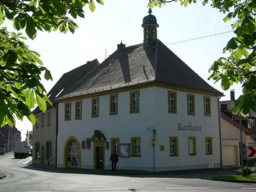 Town Hall Schwarzach Am Main Lower Franconia