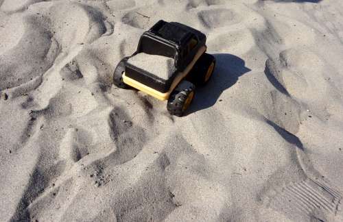 Toy Truck Sand Beach Play Playing
