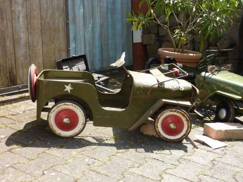 Toys Military Vehicle Old Spilelzeugauto