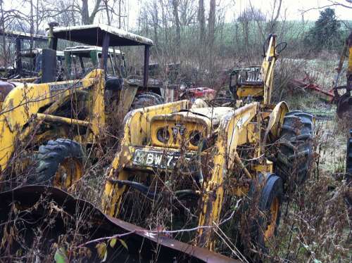 Tractor Rust Graveyard Farm Junk Yard Rural Decay