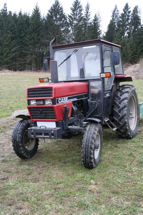 Tractor Old Red Agriculture