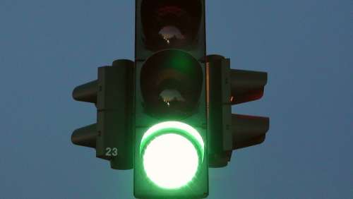 Traffic Lights Green Road Signal Lamp Traffic