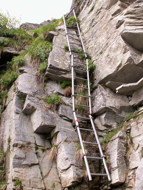 Trail Head Rock Granite Calancatal Switzerland