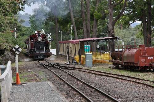 Train Steam Locomotive Railway Smoke Rail Vehicle