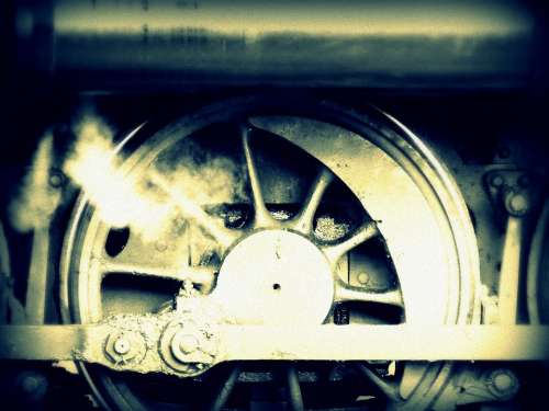 Train Wheel Steam Train Railroad Steam Locomotive
