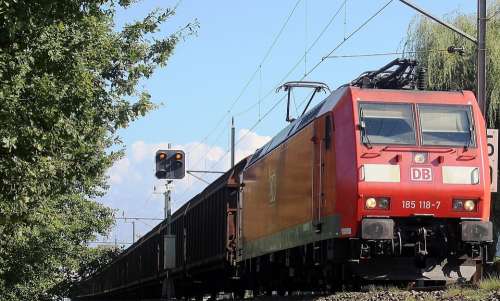 Train Freight Train Locomotive Deutsche Bahn Db