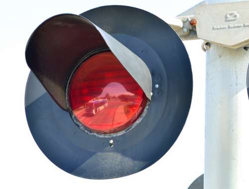Train Signal Reflection Bus Warning Light Red Color