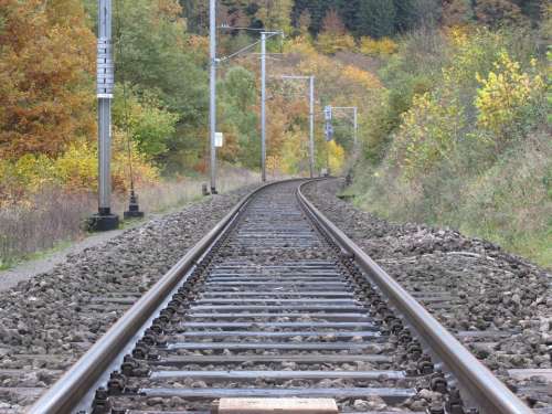 Train Track Train Tracks Railway Rails Transport