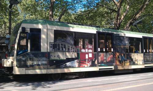 Tram Advertising Tramway Museum Cologne