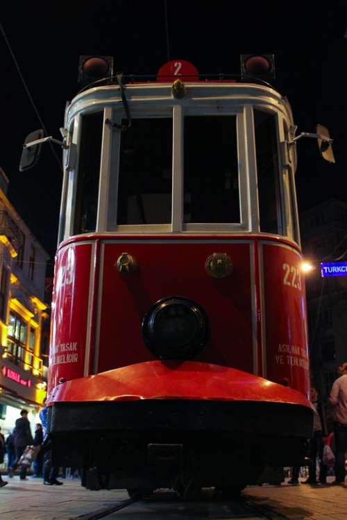 Tram Istanbul Turkey Beyoglu Tram Tracks