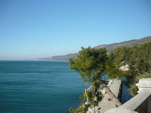 Trieste Italy Castle Mountain Lake